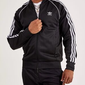 Adidas Men's Black White Track Jacket